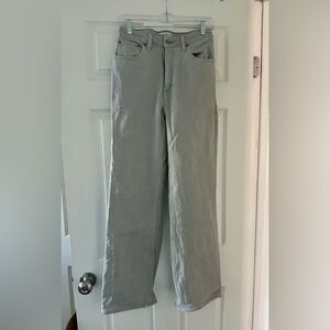 Abercrombie & Fitch Women's High Rise Jeans Light Gray Size 2 L Curve Love